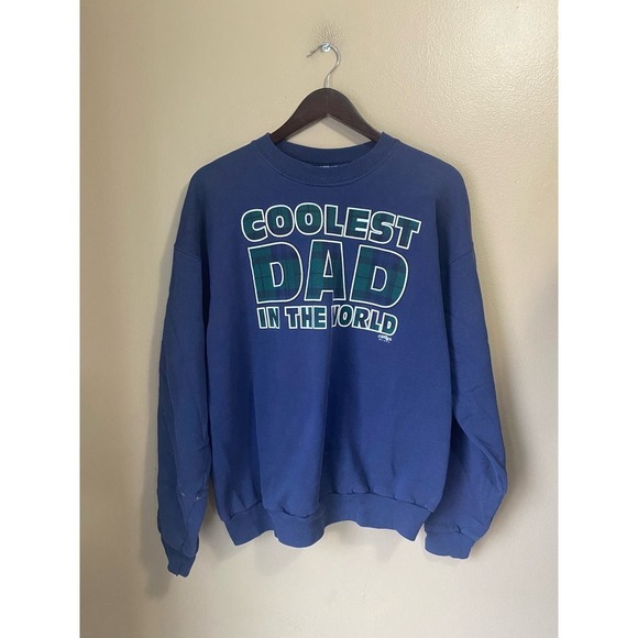 Vintage 1994 Worlds Greatest Dad Crewneck Sweatshirt - Picture 1 of 6